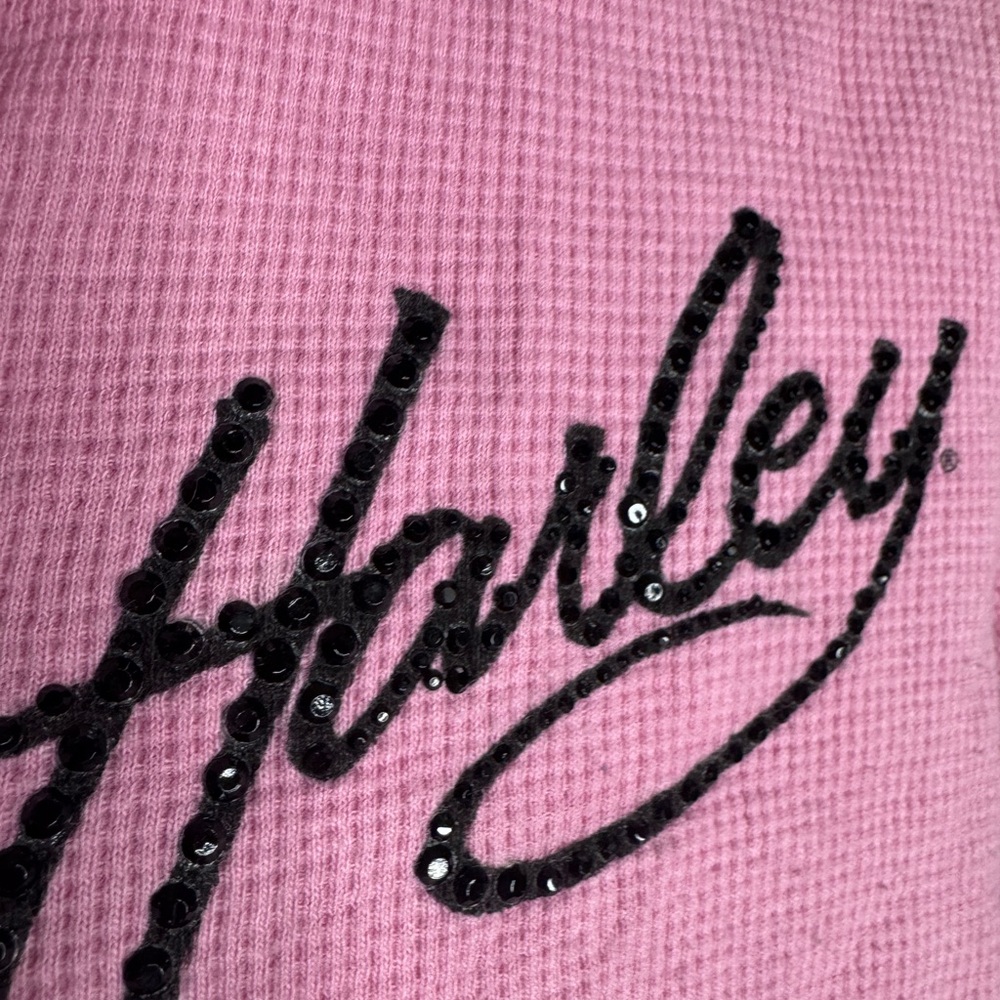 Harley Davidson women’s pink Long Sleeve Shirt. XS see description - Picture 3 of 7